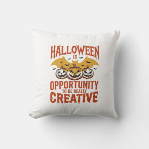 Halloween Kreativer Kürbis Fledermaus Vintage Vekt Kissen
