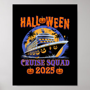Halloween Kreuzfahrt Team 2025 Gruseliger Kürbis K Poster