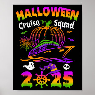 Halloween Kreuzfahrt-Team 2025 Kürbis Soky Saison Poster