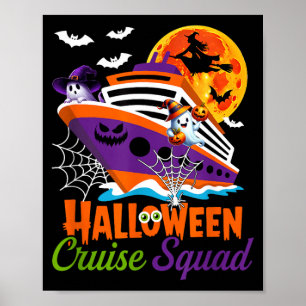 Halloween Kreuzfahrt-Team Boo Geister Hexe Horror Poster