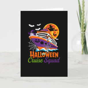 Halloween Kreuzfahrt Team Buh Geister Hexe Horror Karte