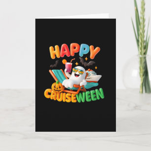 Halloween Kreuzfahrt-Team Familie Frohe Cruiseween Karte