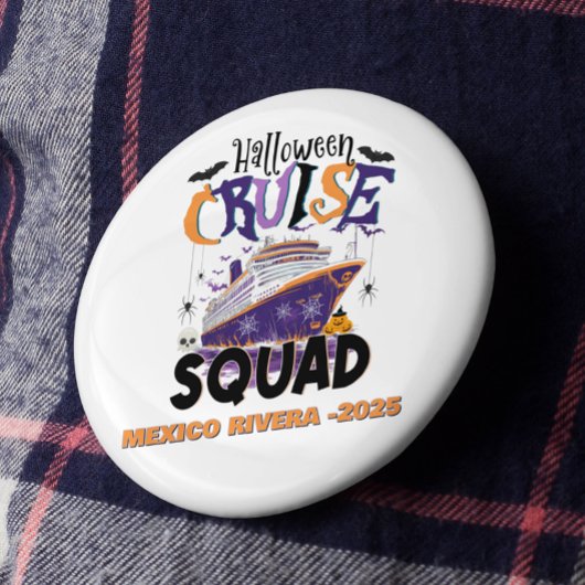 Halloween Kreuzfahrt-Truppe Custom Button