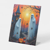 Halloween-Kriechshow Sockelschild (Vorderseite)
