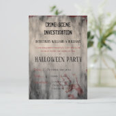 Halloween-Kriminalitätsuntersuchung Save the Date (Stehend Vorderseite)