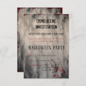 Halloween-Kriminalitätsuntersuchung Save the Date (Vorne/Hinten)