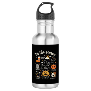 Halloween-Kritzeleien Die Saison Hexen-Design Edelstahlflasche