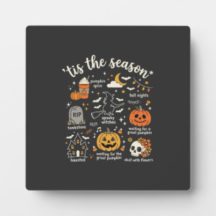 Halloween-Kritzeleien Die Saison Hexen-Design Fotoplatte