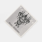 Halloween Kronleuchter und Lights Greystone Serviette (Ecke)