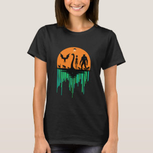 Halloween-Kryptiden-Katzen-Alien-Geburtstag-Kinder T-Shirt
