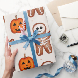 Halloween-Küchengemüse-Skelett-Geschenkpapier Geschenkpapier