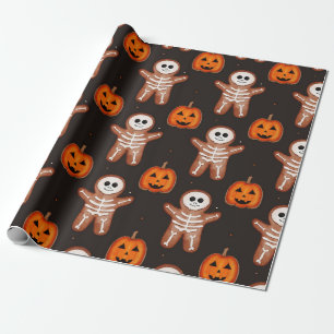 Halloween-Küchengemüse-Skelett-Geschenkpapier Geschenkpapier