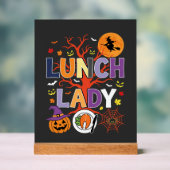 Halloween Küchenhexe Vektor Acrylschild (Neutral)