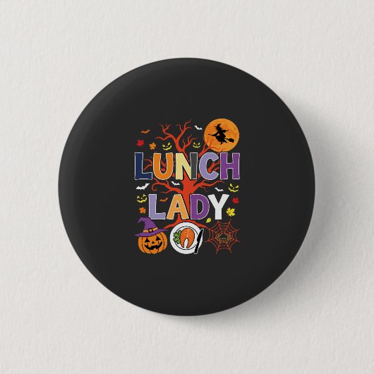 Halloween Küchenhexe Vektor Button (Vorderseite)