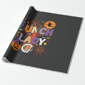 Halloween Küchenhexe Vektor Geschenkpapier (Ungerollt)