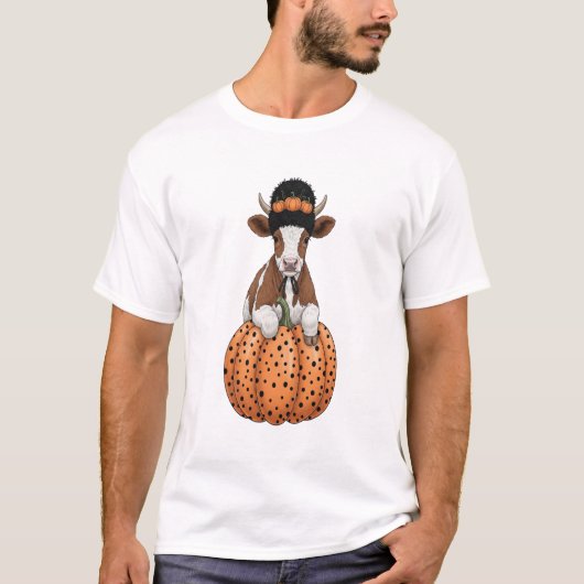 Halloween Kuh 2 T-Shirt (Vorderseite)