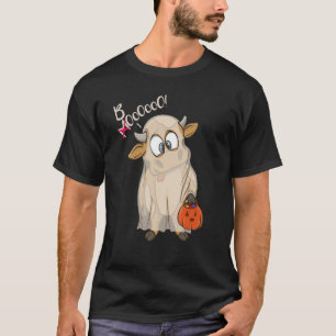 Halloween-Kuh als Geist muhend Boo Streich Behandl T-Shirt