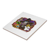 Halloween-Kuh Fliese (Seite)