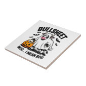 Halloween-Kuh Fliese (Seite)