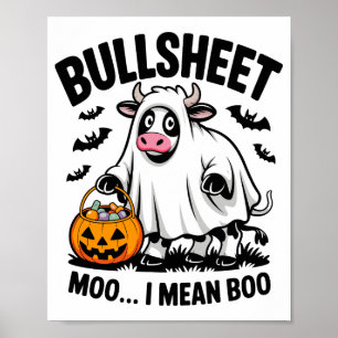 Halloween-Kuh Poster