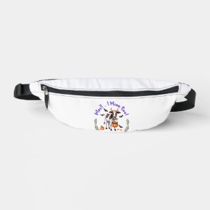 Halloween-Kuh-Stier-Blatt Bauchtasche