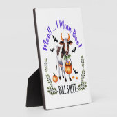 Halloween-Kuh-Stier-Blatt Fotoplatte (Seite)
