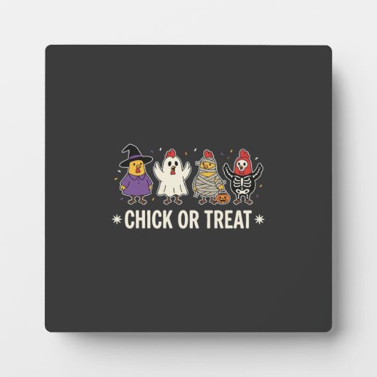 Halloween Küken oder Streich lustiges Hühnerkostüm Fotoplatte (Vorderseite)