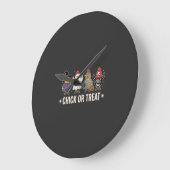 Halloween Küken oder Streich lustiges Hühnerkostüm Große Wanduhr (Winkel)