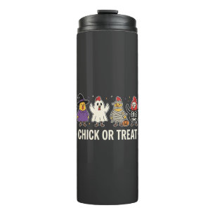 Halloween Küken oder Streich lustiges Hühnerkostüm Thermosbecher