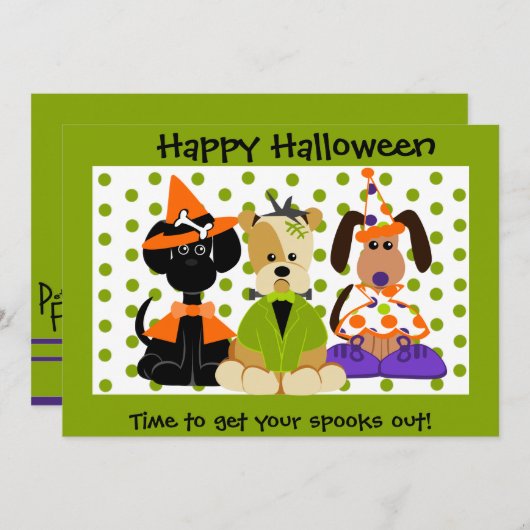 Halloween-Kunde danken Ihnen Dankeskarte (Vorne/Hinten)