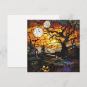 Halloween-Kunskarte (Vorne/Hinten)
