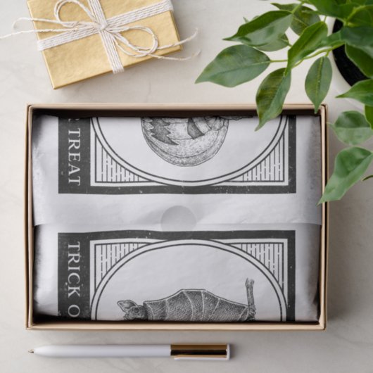 Halloween-Kunstdecoup Seidenpapier (Geschenk)