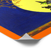 Halloween Kunstposter "Broken Broom" Poster (Ecke)