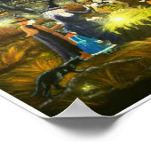 Halloween-Kunstposter "The Lesson" Poster (Ecke)