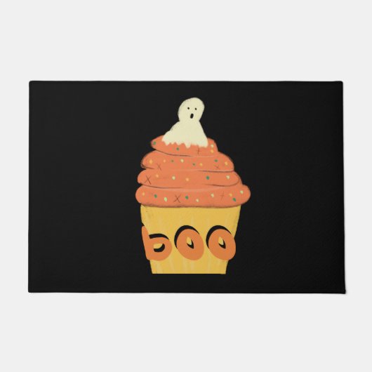 Halloween Kupcake Ghost Topper Sprinkle Fußmatte (Vorderseite)