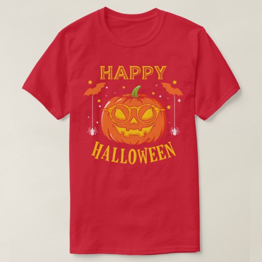 Halloween Kürbis 6 T-Shirt (Design vorne)