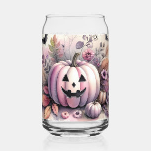 Halloween Kürbis Aquarellmalerei Dosenglas