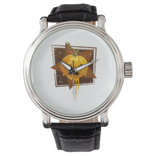 Halloween-Kürbis Armbanduhr