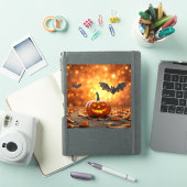 Halloween-Kürbis Aufkleber (iPad Hülle)