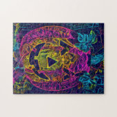 Halloween Kürbis beängstigendes Foto Spaß Puzzle (Horizontal)