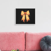 Halloween-Kürbis-Bogen Candy Corn Leinwanddruck (Insitu (Wohnzimmer))