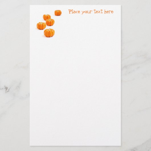 Halloween-Kürbis Briefpapier (Vorderseite)