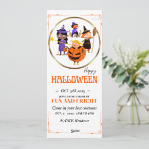 Halloween-Kürbis-Bu-Baby-Einladung Einladung