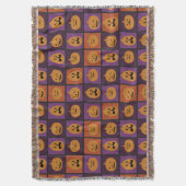 Halloween-Kürbis Decke (Vorderseite Vertikal)