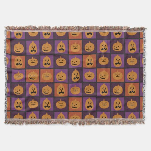 Halloween-Kürbis Decke (Vorderseite)