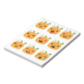 "Halloween-Kürbis-Emojis" Notizblock (Rotiert)