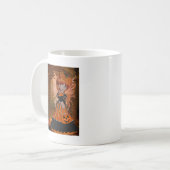 Halloween-Kürbis-Fee Kaffeetasse (Vorderseite Links)