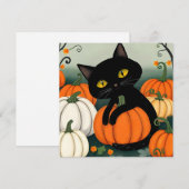 Halloween-Kürbis Feiertagskarte (Vorne/Hinten)
