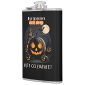 Halloween-Kürbis Flachmann (Links)