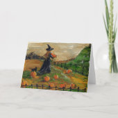 Halloween-Kürbis-Flecken-Gruß-Karte Karte (Vorderseite)